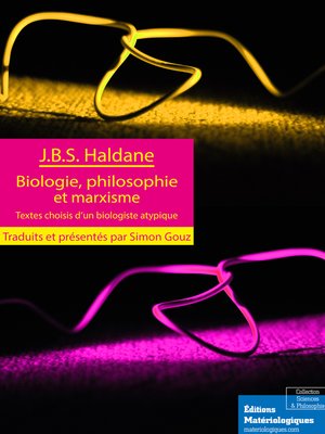 cover image of Biologie, philosophie et marxisme